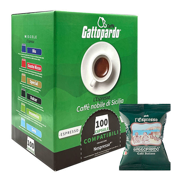 100 Capsule DEK Caffè Gattopardo To.Da Compatibili Nespresso