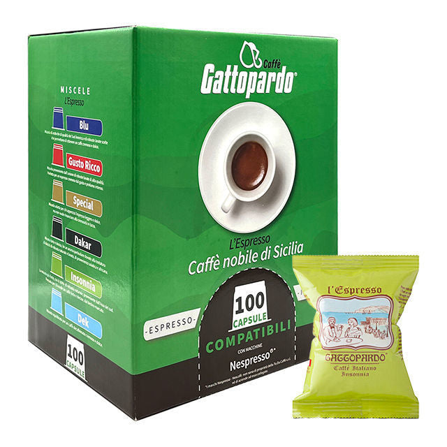 100 Capsule INSONNIA Caffè Gattopardo To.Da Compatibili Nespresso
