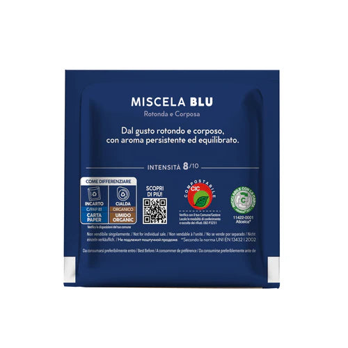 100 Cialde ESE 44 mm Caffè Borbone Miscela BLU