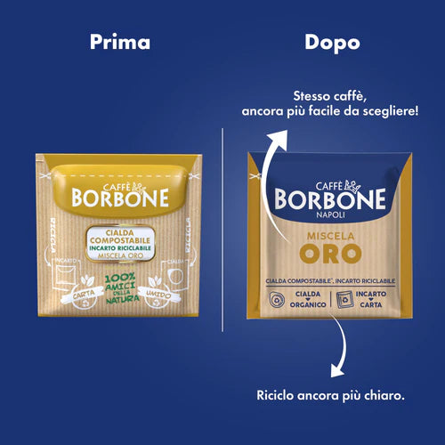 100 Cialde ESE 44 mm Caffè Borbone Miscela ORO