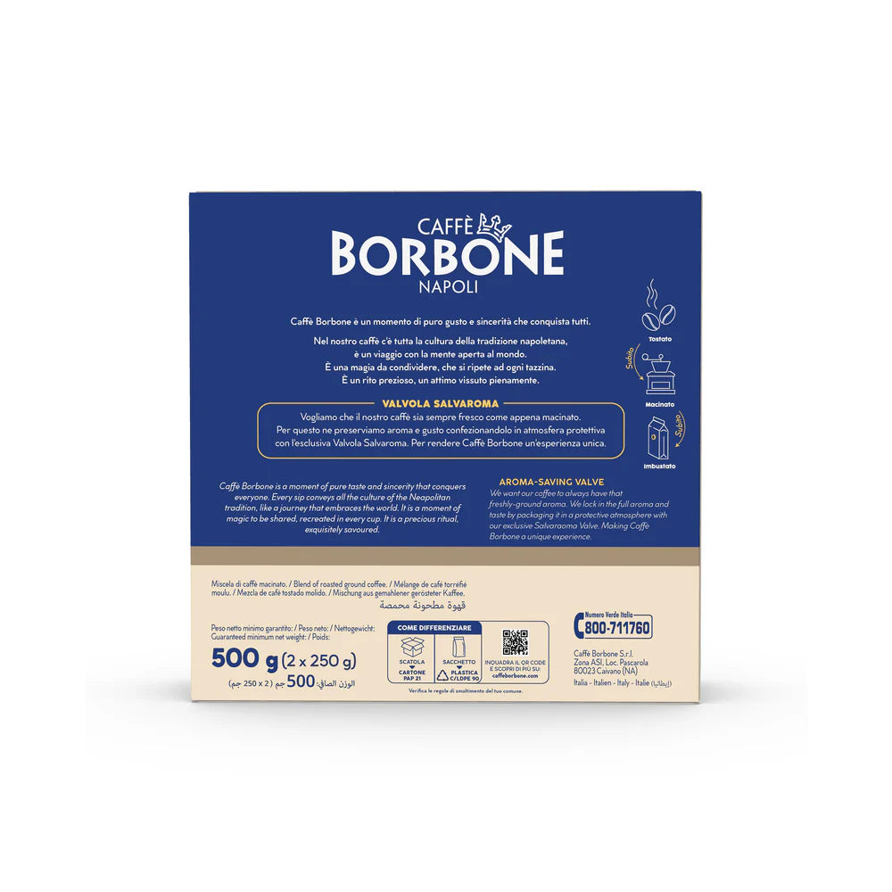 Moka Borbone miscela DECISA confezione BIPACK da 2x250gr