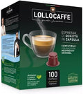 100 Capsule Lollo Compatibili Nespresso® Miscela Nera