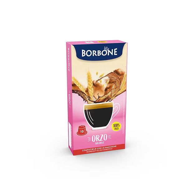 10 Capsule Borbone Per ORZO SOLUBILE compatibile NESPRESSO
