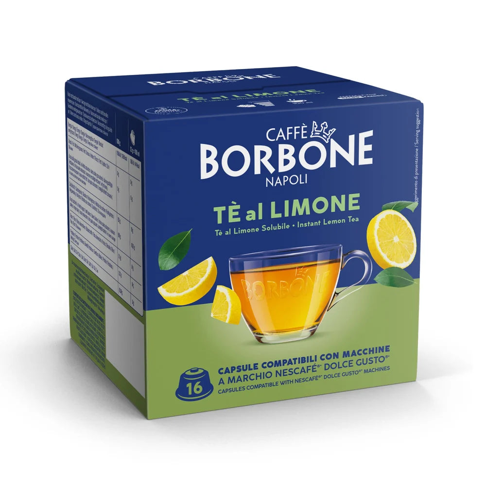 16 Capsule Borbone Per Bevanda Solubile Al Gusto Tè Al Limone