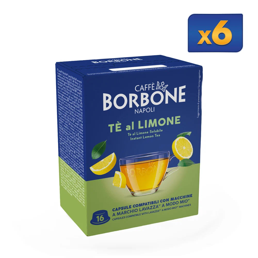 96 Capsule Tè Al Limone Per Bevanda Solubile Compatibili Con Macchine A Marchio Lavazza®* A Modo Mio