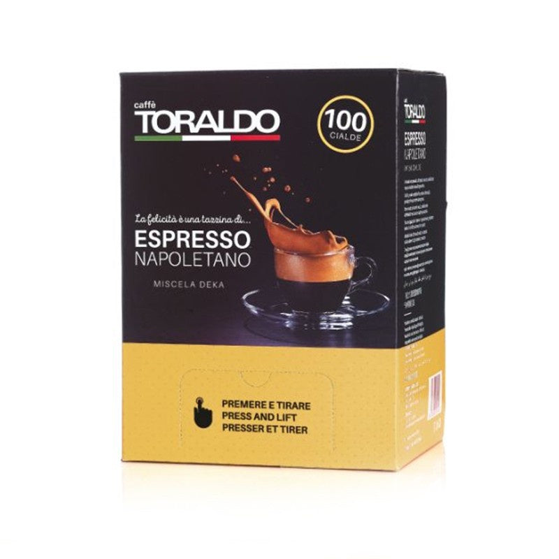 100 Cialde Caffè Toraldo - Miscela Decaffeinato